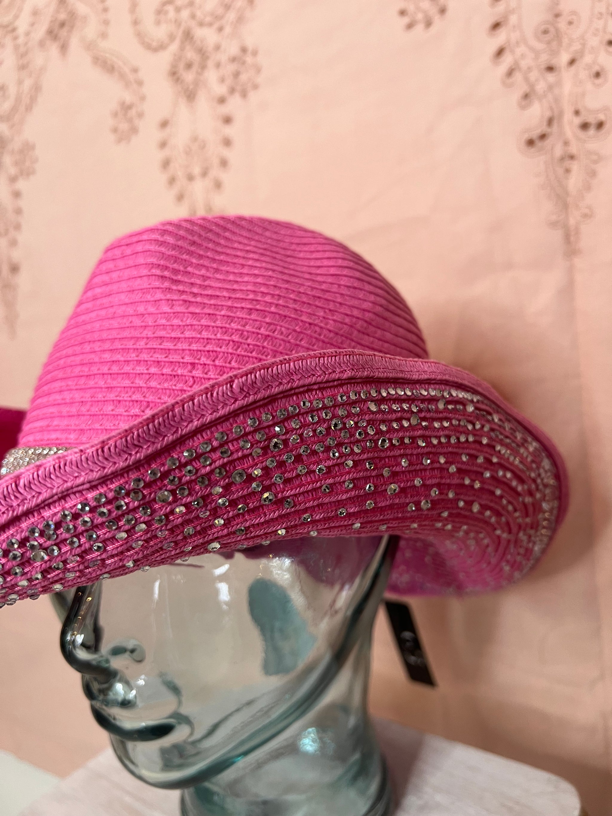Rhinestone Pink Cowgirl Hat By COG New York – GIRLe Boutique  display picture 1